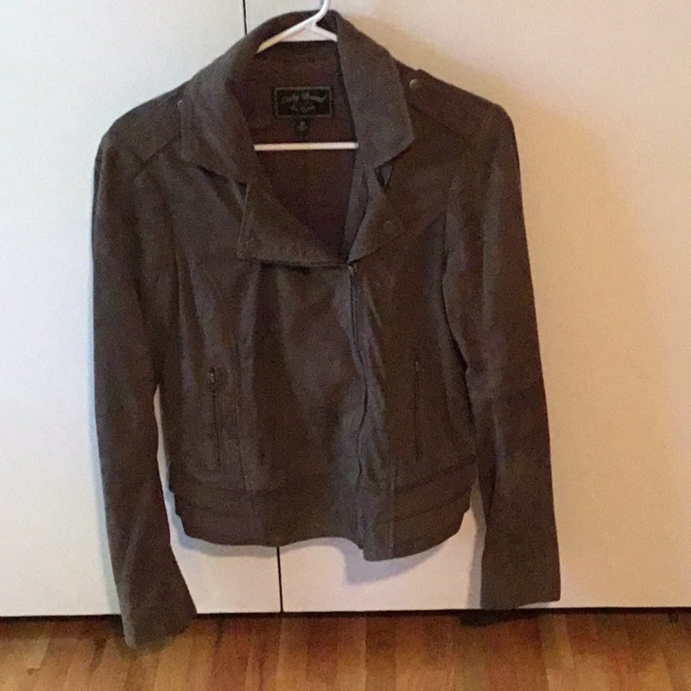 Lucky brand soft micro suede jacket